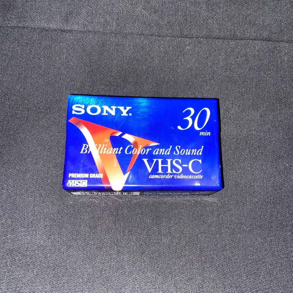 Sony VHS-C Camcorder Videocassette 30 Minutes Premium Grade